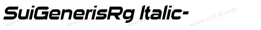 SuiGenerisRg ltalic字体转换
